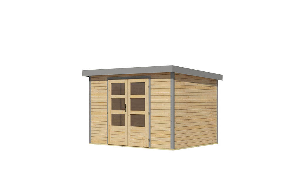 KARIBUHOLZT GH Jupiter 4 A 302x217x211cm natur graualu 16988243