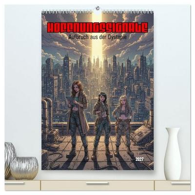 Hoffnungssignale, Aufbruch aus der Dystopie (hochwertiger Premium Wandkalender 2027 DIN A2 hoch), Kunstdruck in Hochglanz