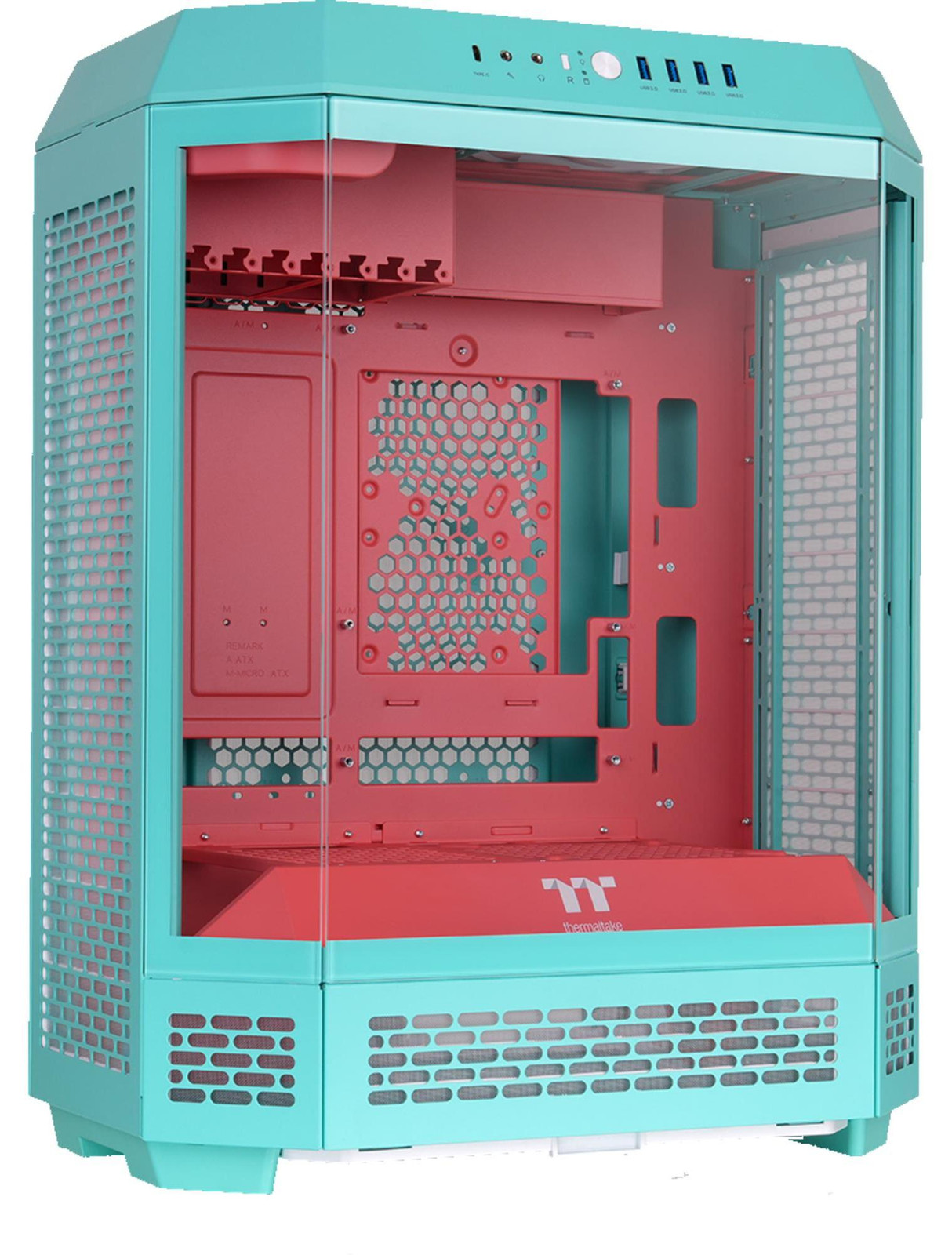 Thermaltake The Tower 600 computerbehuizing in Mint Strawberry