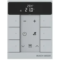 Busch-Jaeger SBR-F-6.0.11-83 Busch-Tenton®, RTR, 6-fach, alusilber, mit Display, für Busch-free@home® 2CKA006220A0882 SBRF601183