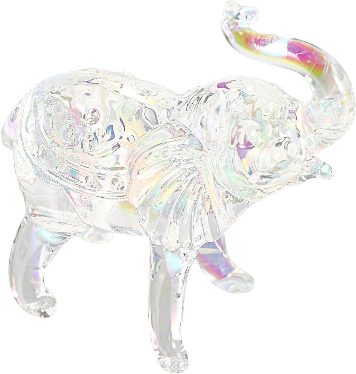 Handgemaakt Glazen Olifant Beeldje - Kristallen Tafelornament voor Decoratie