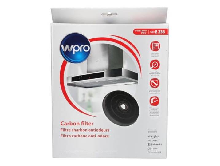 Whirlpool Bauknecht 48400008636 ORIGINAL Wpro FAC519 Type E233 koolstoffilter afzuigkap zoals Indesit Ariston Hotpoint C0090694 Electrolux AEG Rex Juno Zanussi E3CFF57 902979359 Alno