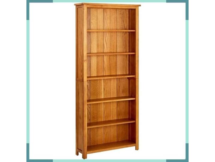 Bibliothèque - ASHATA - FHE244470 - Bois de chêne massif - 6 étagères - 80x22 5x180 cm