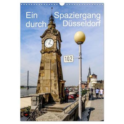 Ein Spaziergang durch Düsseldorf (Wandkalender 2027 DIN A3 hoch), CALVENDO Monatskalender