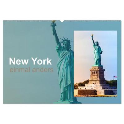 New York - einmal anders (Wandkalender 2027 DIN A2 quer), CALVENDO Monatskalender