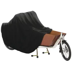 DS COVERS Fahrrad-Garage Outdoor Cargo-Bike für 2 Räder, ohne Regenzelt schwarz