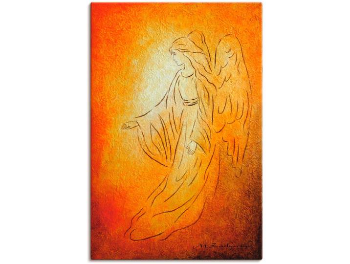 Wandbild ARTLAND Engel der Heilung - Engelkunst , orange (farbe bild(er): orange), B:40cm H:60cm, Bilder, Wandbild, als Leinwandbild, Poster in verschied. Grössen