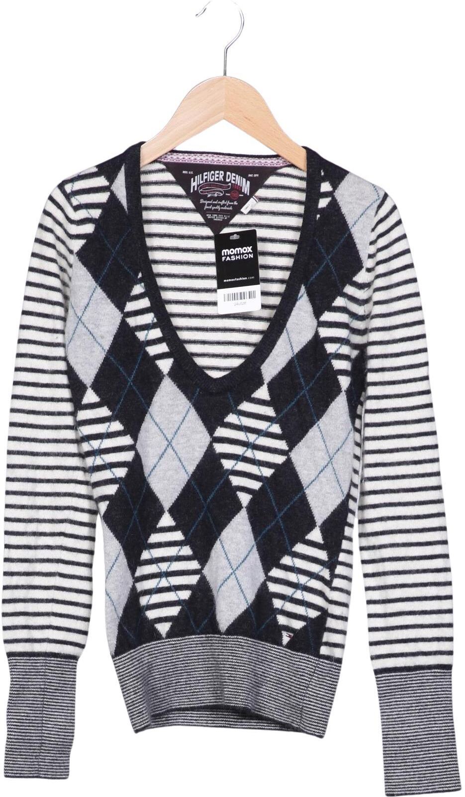 Hilfiger Denim Damen Pullover, Mehrfarbig, Gr. S, Synthetik / Angorawolle / Schurwolle - Second Hand