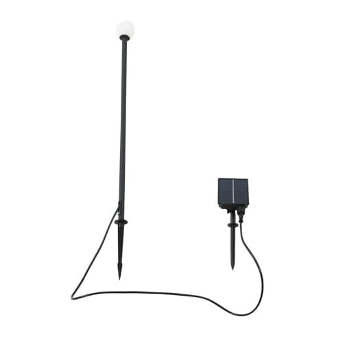Lindby LED Freydis moderne buitenverlichting met grondpen, zwart, aluminium en kunststof, Hoogte: 81.7 cm