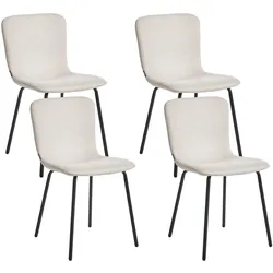 ESSZIMMERSTUHL 4er-Set Hellbeige Caldwell
