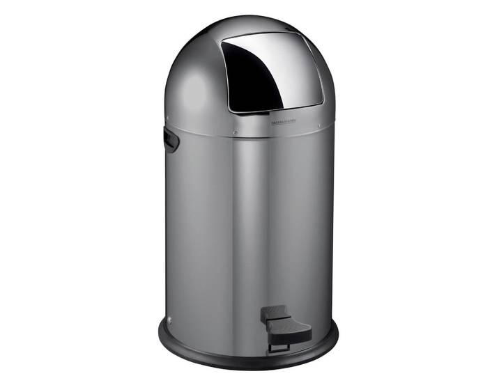 Fackelmann Abfalleimer Rome, Grau, Kunststoff, 33 L, 39x74x39 cm, Küchen, Küchenausstattung, Mülleimer