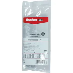 Fischer 4x Dübel S 14 ROE 135 B Beutel - 092449