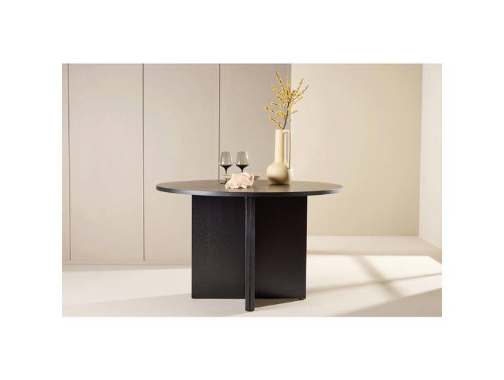 Livetastic Esstisch, Schwarz, Holz, Pappel, rund, eckig, 120x74x120 cm, Esszimmer, Tische, Esstische, Esstische rund