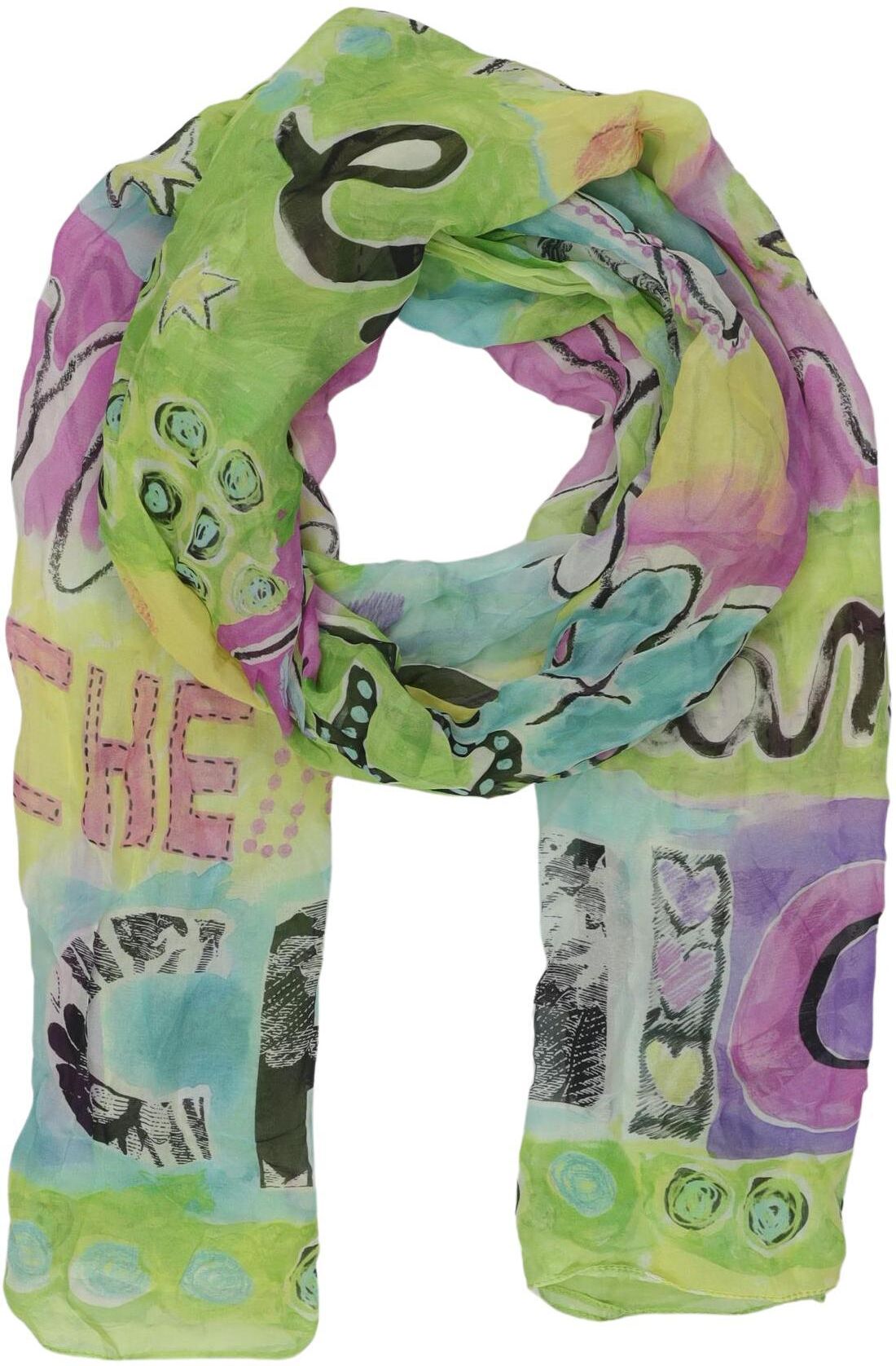 Moschino Cheap AND Chic Damen Schal oder Tuch, Mehrfarbig, Seide - Second Hand