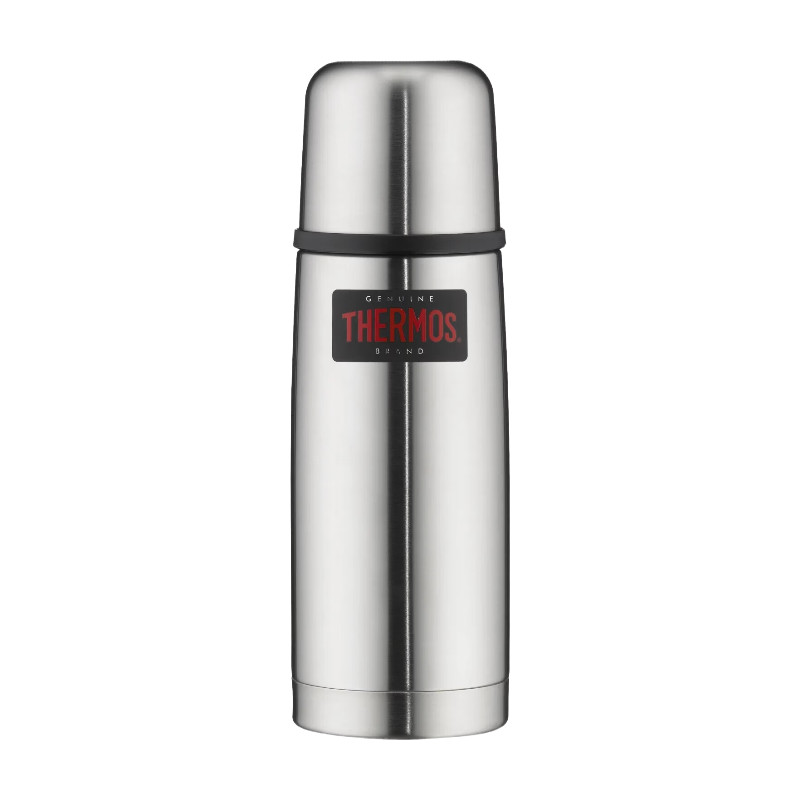 L&C Thermos drinkfles van roestvrij staal, mat, 0,35 l