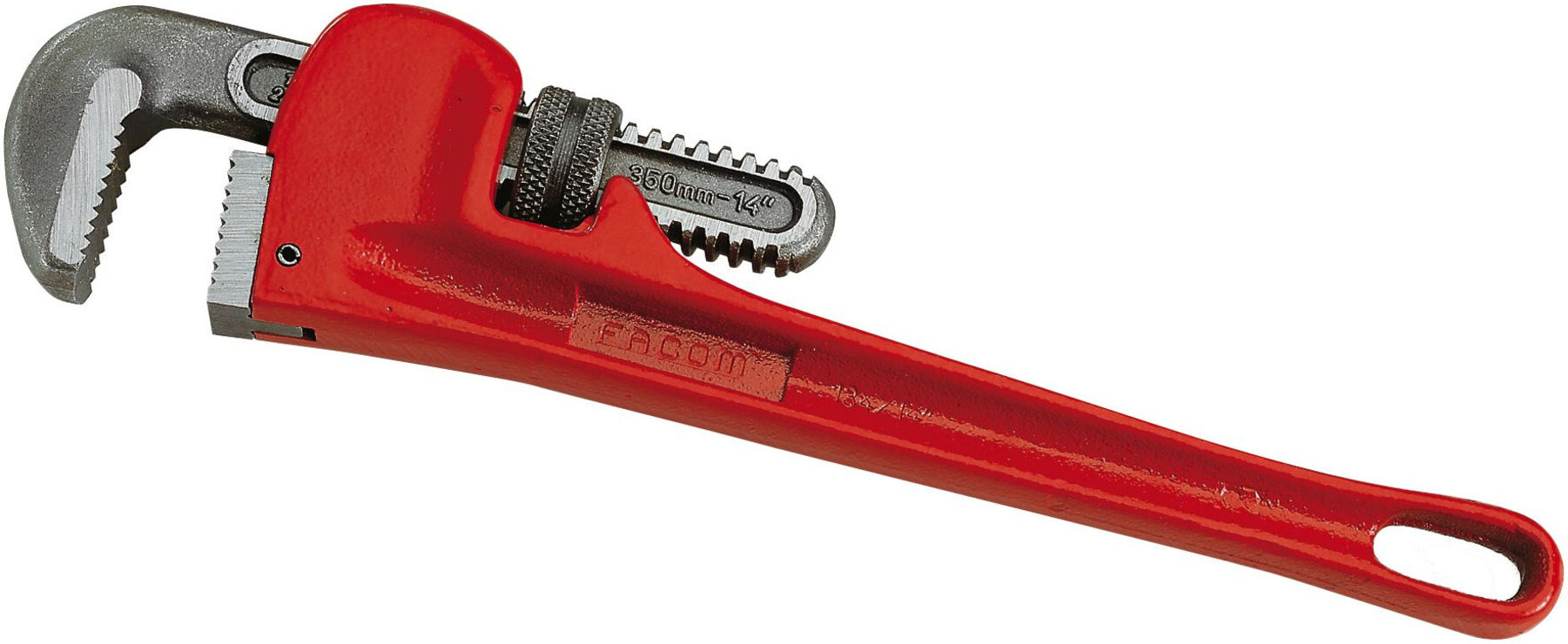 Facom Rohrzange, amerikanisches Modell 90° Gusseisen Spannweite max. 35 mm (134A.8)