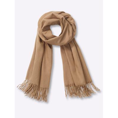 Modeschal HEINE, Damen, braun (camel), Viskose, Modetücher