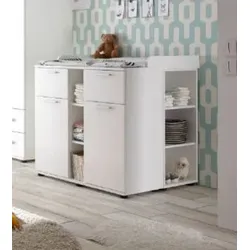 Wickelkommode BIBO (BHT 89x101x78 cm) - weiß - BHT 89x101x78 cm