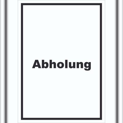 HB-Druck Abholung Schild mit Text Post hochkant A0 (841x1189mm)
