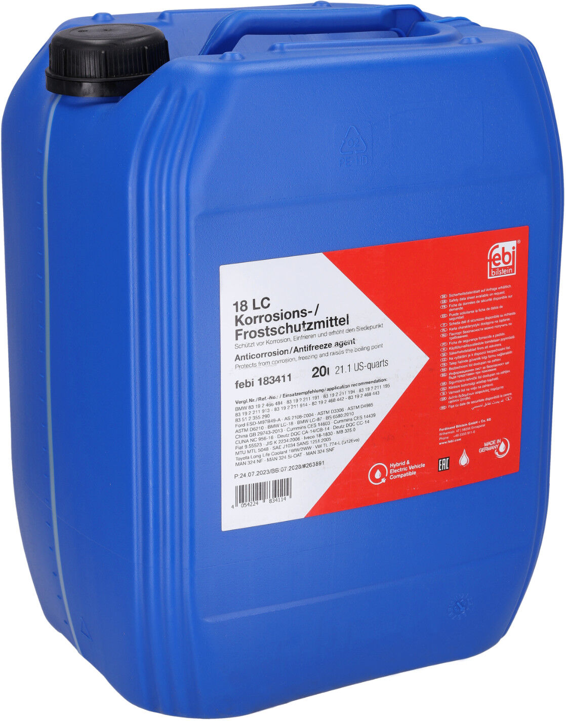 Febi Bilstein Frostschutz Korrosions- / Frostschutzmittel 18 Lc (Konzentrat) [20 L] 183411 20l Für Fiat Bmw