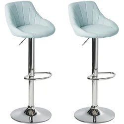 BARHOCKER 2er-Set Hellblau Lucca