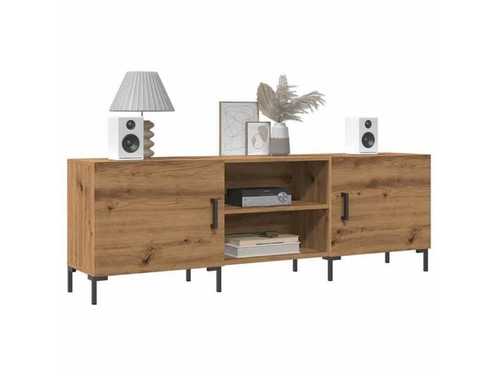 UU NEW*Armoire de Télévision/ Meuble TV - chêne artisanal 150x30x50 cm - bois d'ingénierie CHY5940085