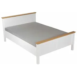 Inter Link Bett Maluno 140 x 200 cm Holz Weiß
