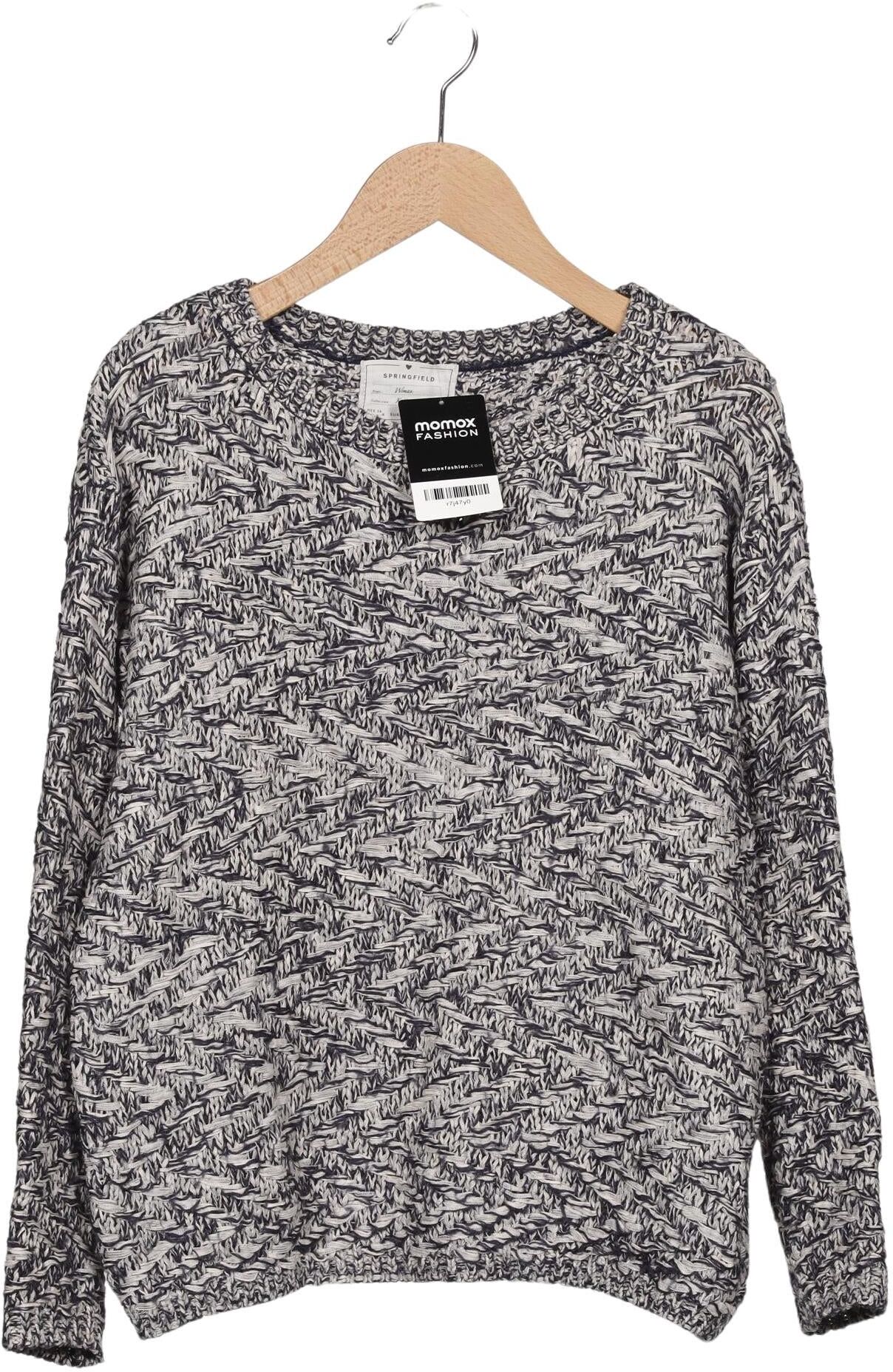 Springfield Damen Pullover, Grau, Gr. S, Synthetik / Wolle - Second Hand