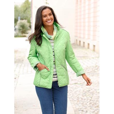 Steppjacke CASUAL LOOKS, Damen, Gr. 24, grün (apfel), 100% Polyester, unifarben, Jacken Steppjacke