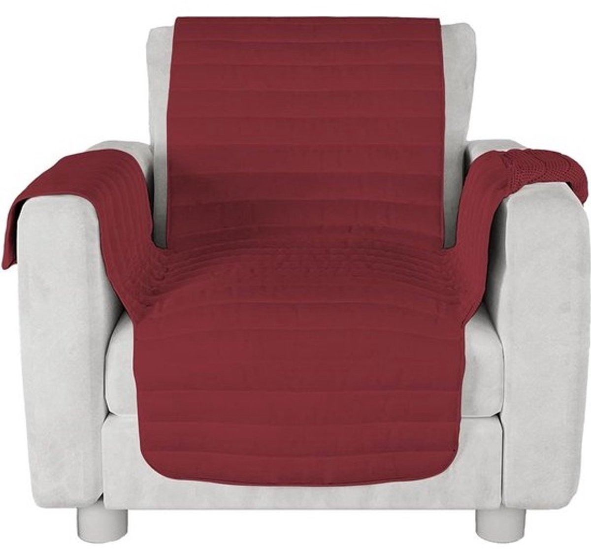 Antislip Sofa Cover Bordeaux - 1 Zitplaats