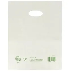 Greenuso MONOUSO - Plastiktüten mit Griffloch Home Compost "Classic" 30x40cm 19μm (100 Stück)