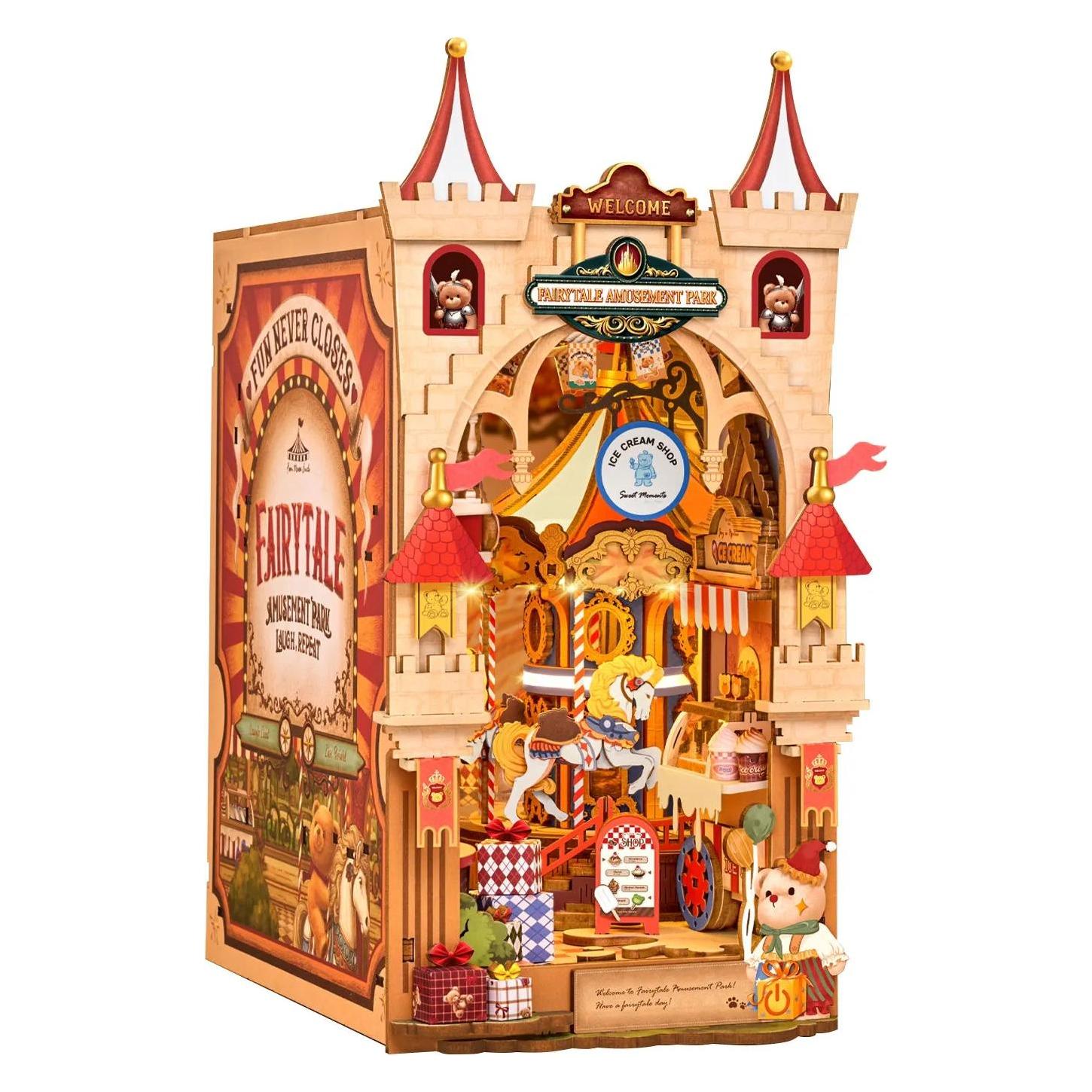 Robotime Bausatz Fairytale Amusement Park Bücherregal-Einsatz (TGB17)