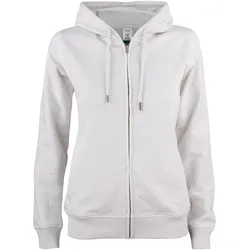 CLIQUE Premium Baumwoll Kapuzenjacke Damen 925 - natur meliert M