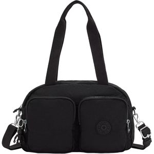 kipling Umhängetasche Cool Defea Black Noir, Polyamid, schwarz, 4 Fächer, 33 x 22 cm