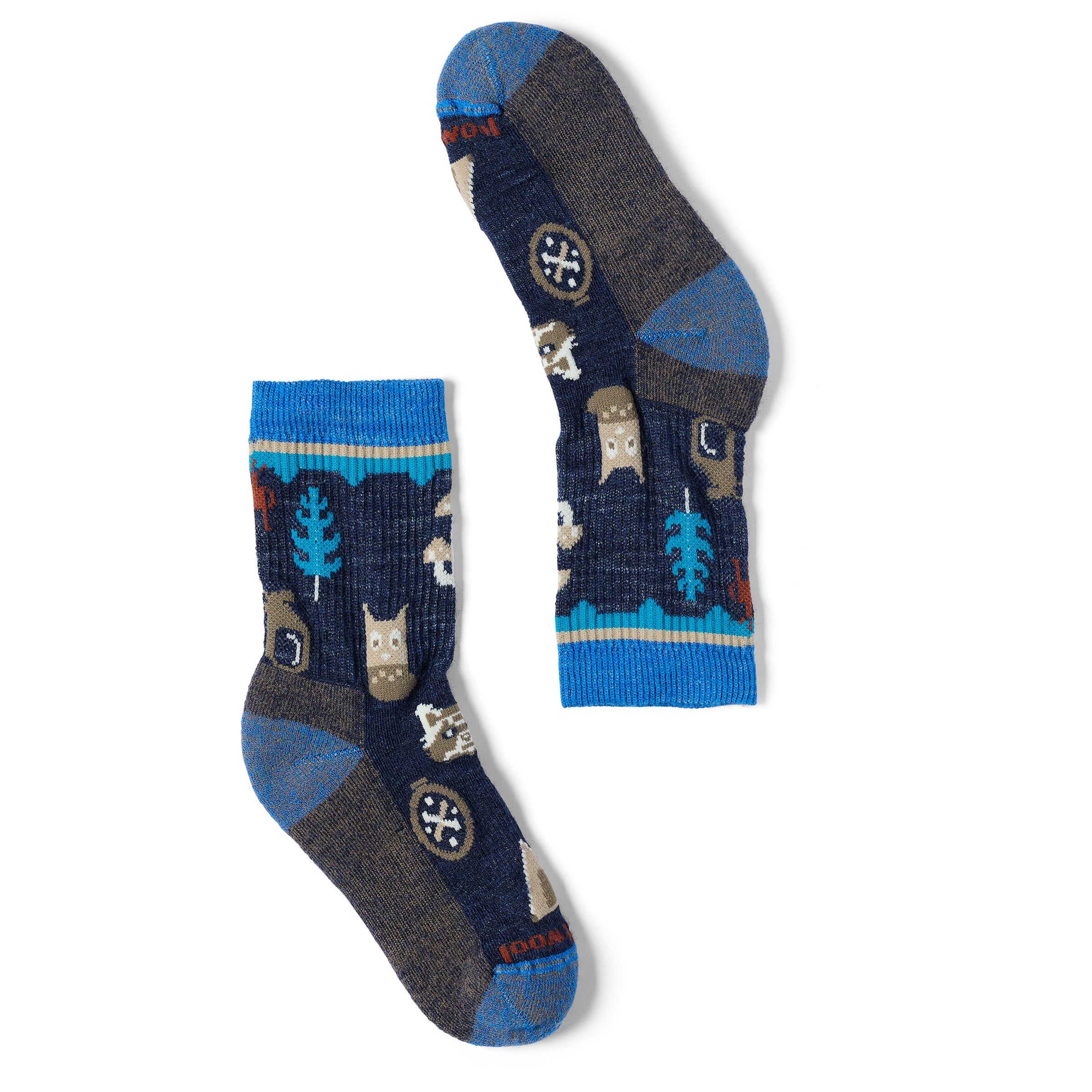 Smartwool Hike Light Cushion Critter Cache Kinder Wandersocken blau Größe 29 Trekking Widerstandsfähig Merinowolle
