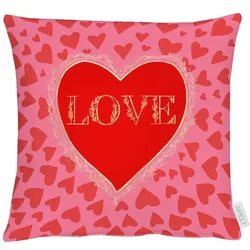 Apelt Kissen 39 x cm Mischgewebe Rot
