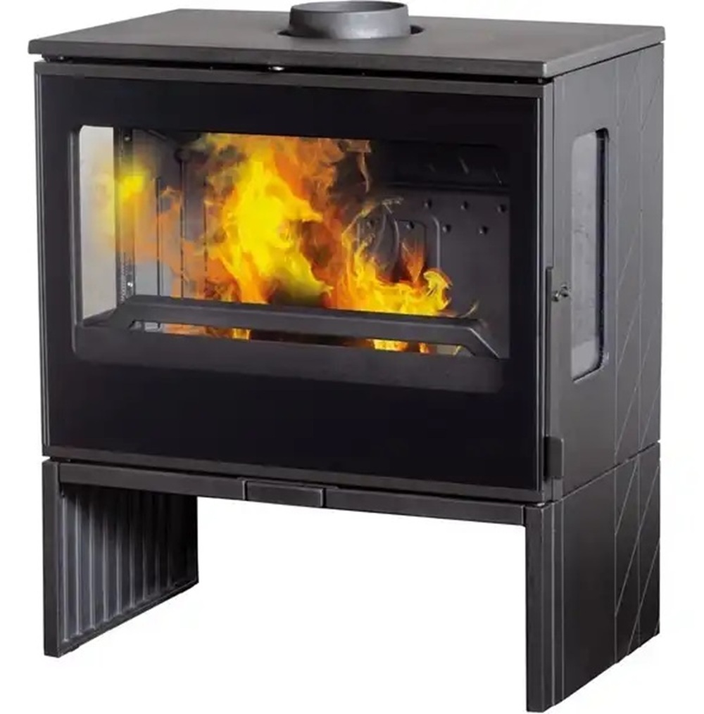 3Scheiben-Gusskaminofen Plamen ECO 50, ext. Zuluft- 12kW