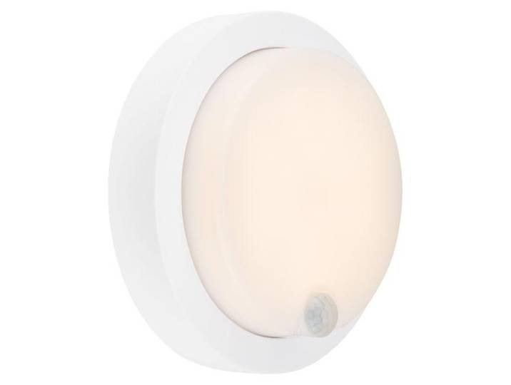 LED Akku Sensor Außenwandleuchte 4W 700 lm 3000 K Ø 17 cm Pula weiß
