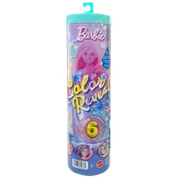 Mattel JFV58 sort. - Barbie - Color Reveal - Meerjungfrau Puppe mit Accessoires und 4 Überraschungen, verschiedene Modelle