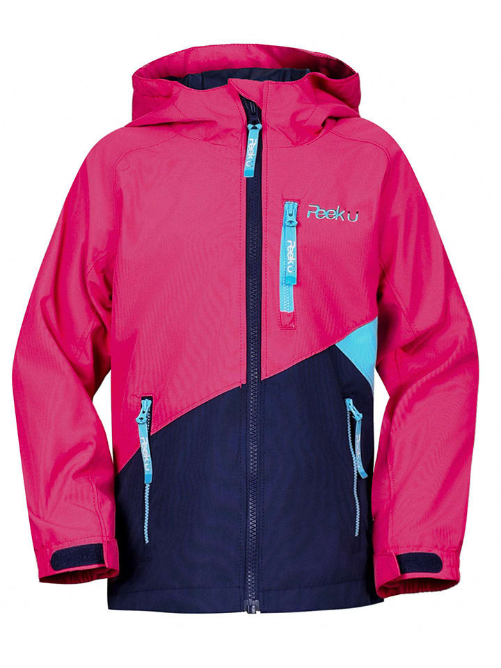 Peek U Regenjacke "Hazel" in Pink/ Dunkelblau - 104