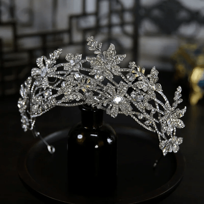 Inspire Essentials Luxury Crystal Bridal Crown Headband Luxury Crystal Bridal Crown Headband