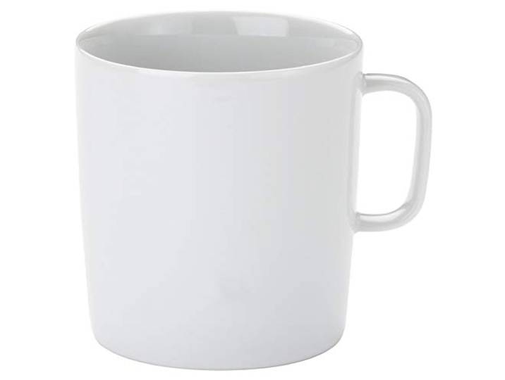 A di Alessi - AJM28/89 - Platebowlcup - Mug en Porcelaine Blanche - Set de 4 Pièces