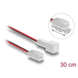 DELOCK Lüfter Verlängerungskabel Stecker zu Buchse 2Pin 30cm