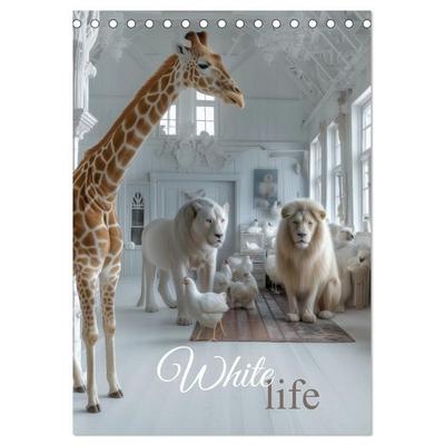 White Life (Tischkalender 2026 DIN A5 hoch), CALVENDO Monatskalender