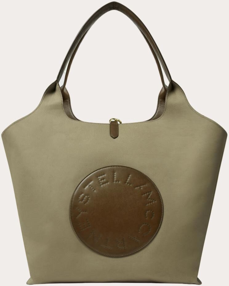 Stella Mccartney Bolso tote Logo reversible. Camel