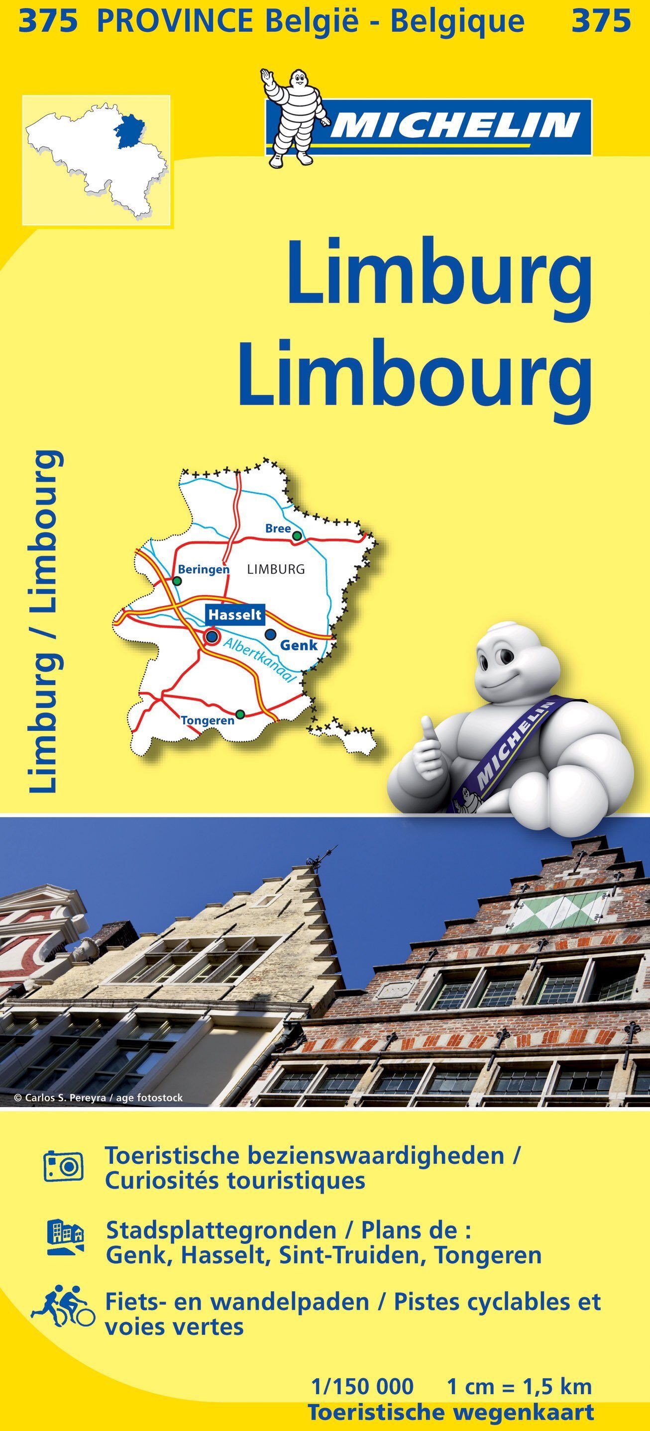 Carte routière n° 375 - Limbourg   Michelin