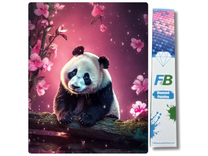 F4B Panda Diamond Painting 30x40cm Vierkante Steentjes Dieren Reuzenpanda China Diamond Painting Pakket Volwassenen Volledig Dekkend