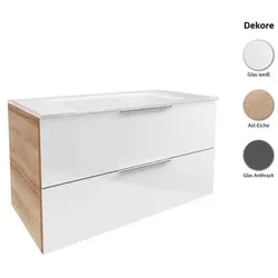 Fackelmann B.brillant Waschplatz mit Glasbecken 80 cm - Badmöbel