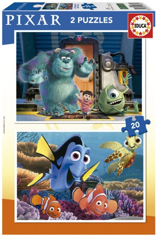 Puzzle 2×20 pcs Disney Pixar (Nemo + Monstres & Cie) - Educa