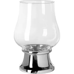 Palina Glas Windlicht mit glänzendem Fuß Ø 21 cm, Höhe 31 cm